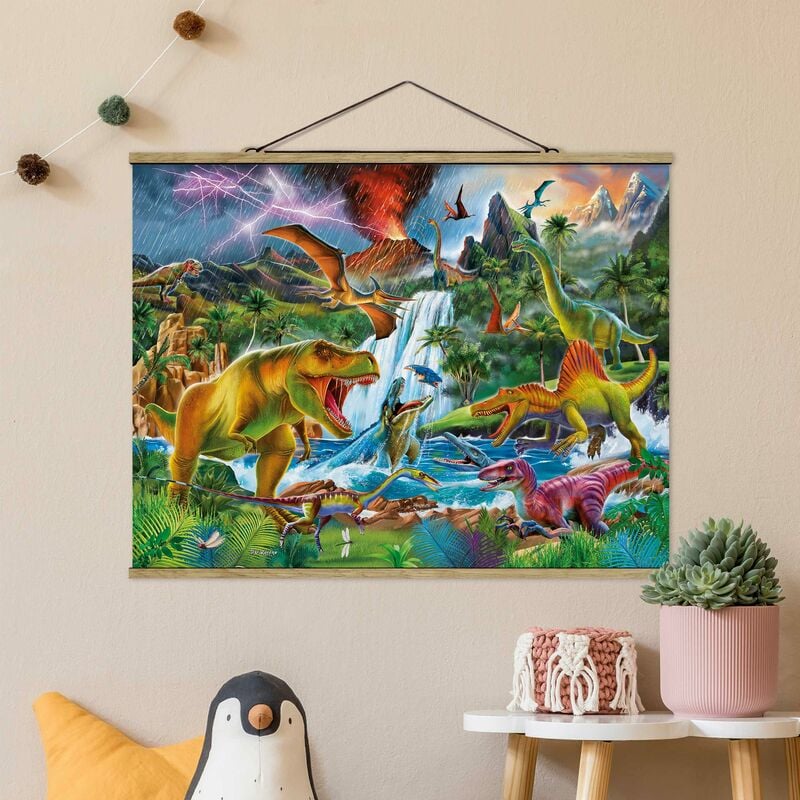 Imagen de tela - Dinosaurs In A Prehistoric Storm - Apaisado 3:4 Dimensión LxA: 75cm x 100cm
Imagen de tela - Dinosaurs In A Prehistoric Storm - Apaisado 3:4 Dimensión LxA: 75cm x 100cm
