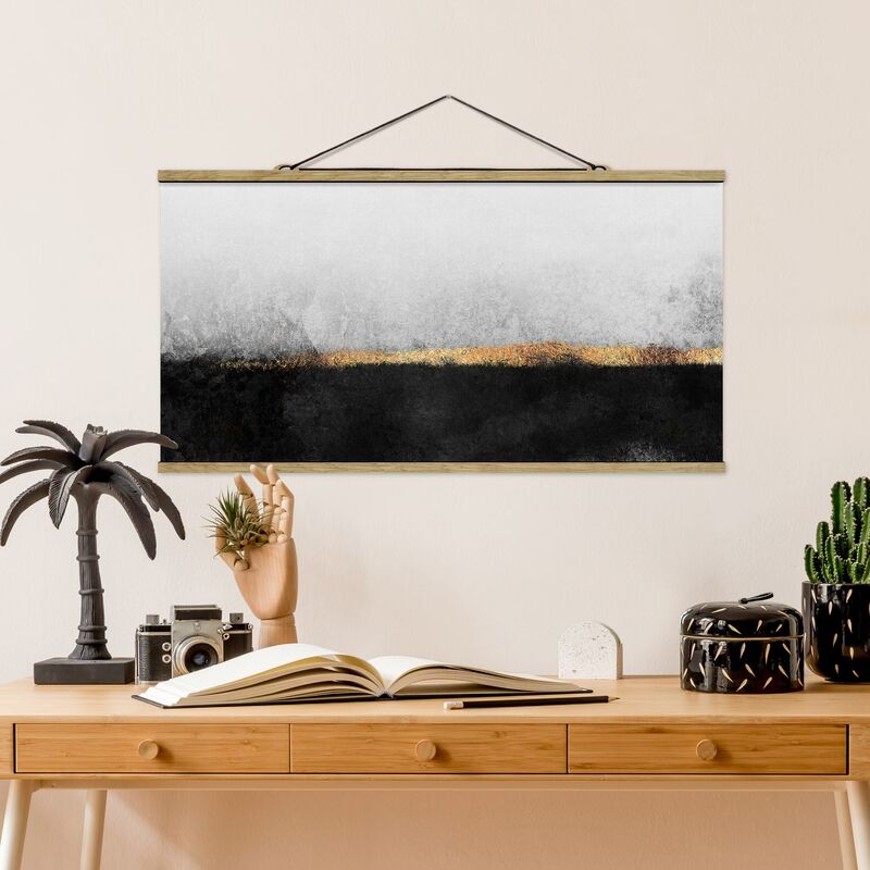 Imagen de tela - Elisabeth Fredriksson - Abstract Golden Horizon Black And White - Apaisado 1:2 Dimensión LxA: 50cm x 100cm
Imagen de tela - Elisabeth Fredriksson - Abstract Golden Horizon Black And White - Apaisado 1:2 Dimensión LxA: 50cm x 100cm