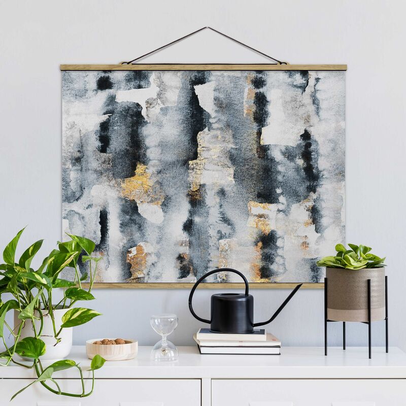 Imagen de tela - Elisabeth Fredriksson - Abstract Watercolor With Gold - Apaisado 3:4 Dimensión LxA: 75cm x 100cm
Imagen de tela - Elisabeth Fredriksson - Abstract Watercolor With Gold - Apaisado 3:4 Dimensión LxA: 75cm x 100cm