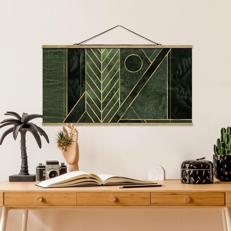 Imagen de tela - Elisabeth Fredriksson - Geometric Shapes Emerald Gold - Apaisado 1:2 Dimensión LxA: 25cm x 50cm
Imagen de tela - Elisabeth Fredriksson - Geometric Shapes Emerald Gold - Apaisado 1:2 Dimensión LxA: 25cm x 50cm