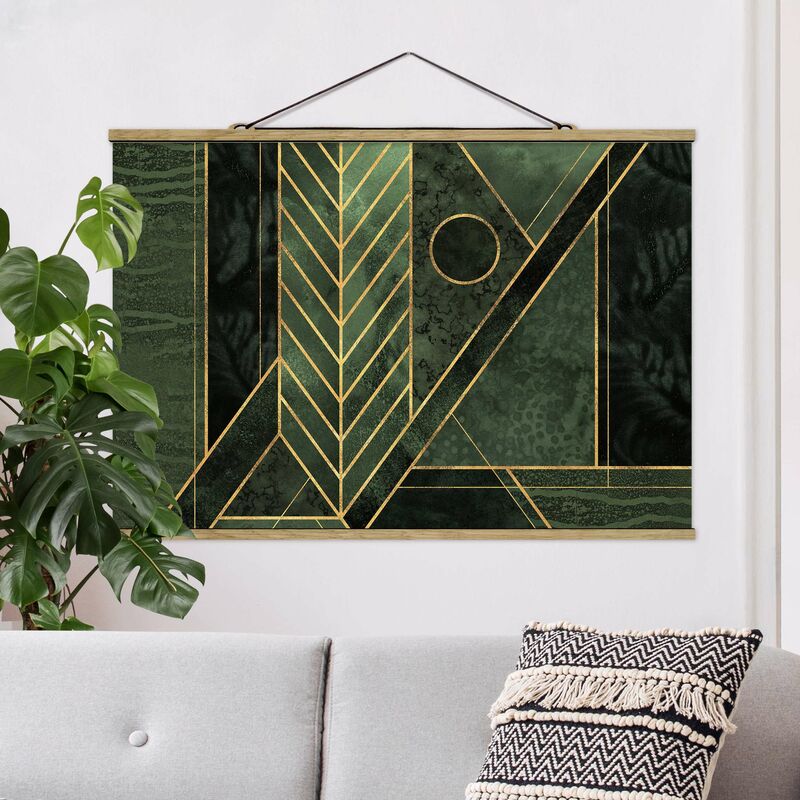 Imagen de tela - Elisabeth Fredriksson - Geometric Shapes Emerald Gold - Apaisado 2:3 Dimensión LxA: 33.5cm x 50cm
Imagen de tela - Elisabeth Fredriksson - Geometric Shapes Emerald Gold - Apaisado 2:3 Dimensión LxA: 33.5cm x 50cm