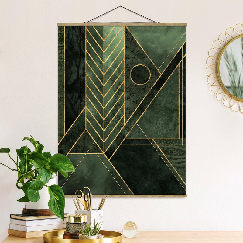 Imagen de tela - Elisabeth Fredriksson - Geometric Shapes Emerald Gold - Alto 4:3 Dimensión LxA: 46.5cm x 35cm
Imagen de tela - Elisabeth Fredriksson - Geometric Shapes Emerald Gold - Alto 4:3 Dimensión LxA: 46.5cm x 35cm