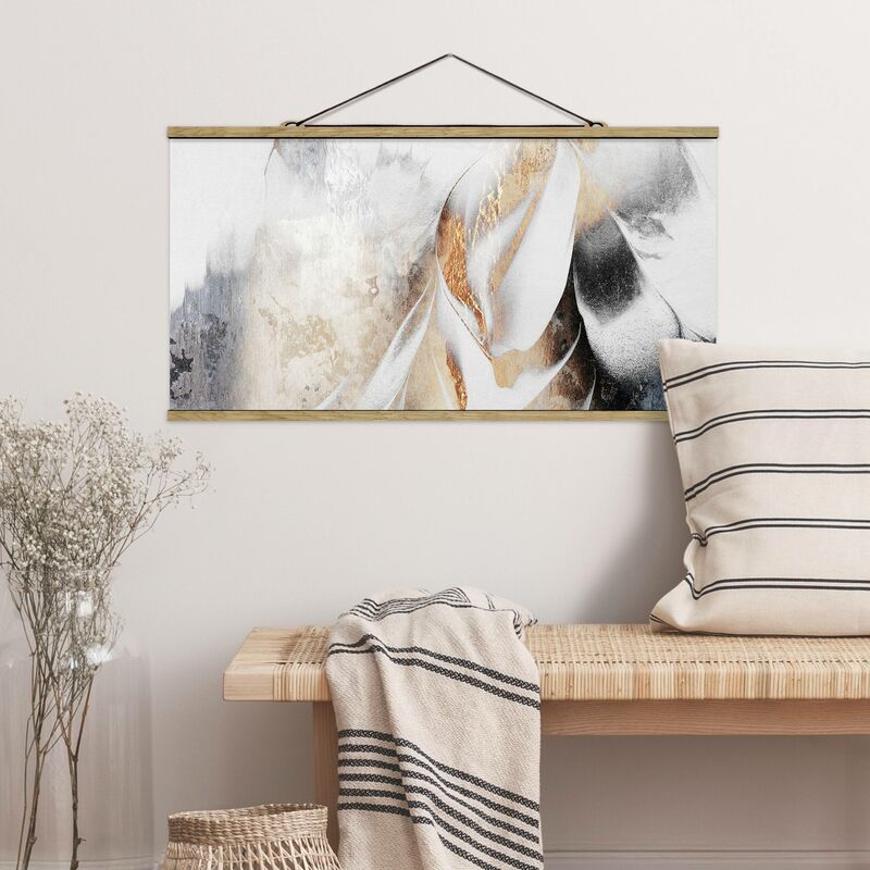 Imagen de tela - Elisabeth Fredriksson - Golden Abstract Painting Winter - Apaisado 1:2 Dimensión LxA: 50cm x 100cm
Imagen de tela - Elisabeth Fredriksson - Golden Abstract Painting Winter - Apaisado 1:2 Dimensión LxA: 50cm x 100cm