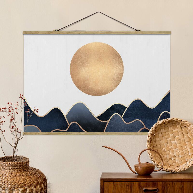 Imagen de tela - Elisabeth Fredriksson - Golden Sun Blue Waves - Apaisado 2:3 Dimensión LxA: 66.5cm x 100cm
Imagen de tela - Elisabeth Fredriksson - Golden Sun Blue Waves - Apaisado 2:3 Dimensión LxA: 66.5cm x 100cm