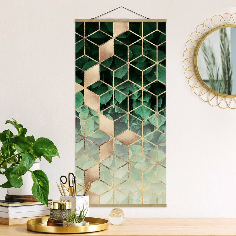 Imagen de tela - Elisabeth Fredriksson - Green Leaves Golden Geometry - Alto 2:1 Dimensión LxA: 70cm x 35cm
Imagen de tela - Elisabeth Fredriksson - Green Leaves Golden Geometry - Alto 2:1 Dimensión LxA: 70cm x 35cm