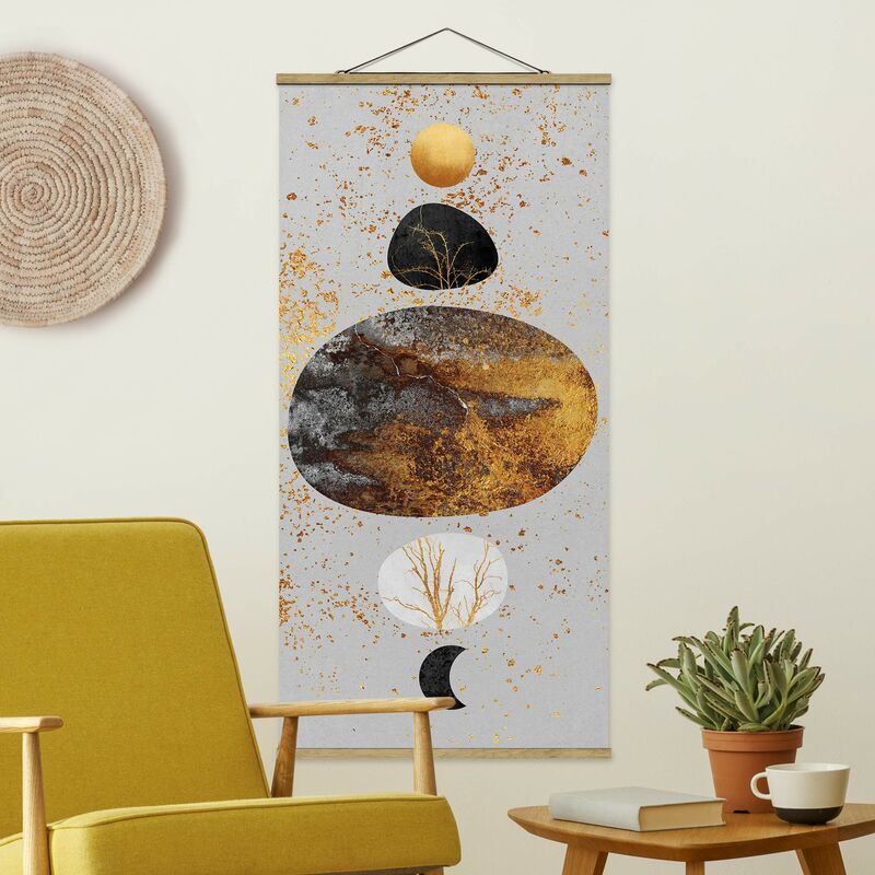 Imagen de tela - Elisabeth Fredriksson - Sun And Moon In Gold Luster - Alto 2:1 Dimensión LxA: 70cm x 35cm
Imagen de tela - Elisabeth Fredriksson - Sun And Moon In Gold Luster - Alto 2:1 Dimensión LxA: 70cm x 35cm