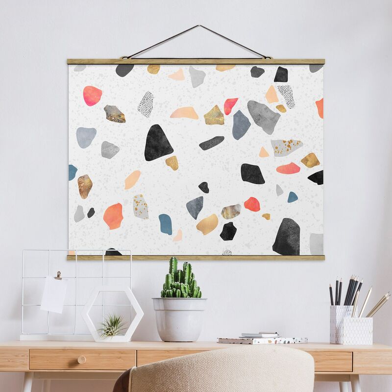 Imagen de tela - Elisabeth Fredriksson - White Terrazzo With Golden Stones - Apaisado 3:4 Dimensión LxA: 60cm x 80cm
Imagen de tela - Elisabeth Fredriksson - White Terrazzo With Golden Stones - Apaisado 3:4 Dimensión LxA: 60cm x 80cm