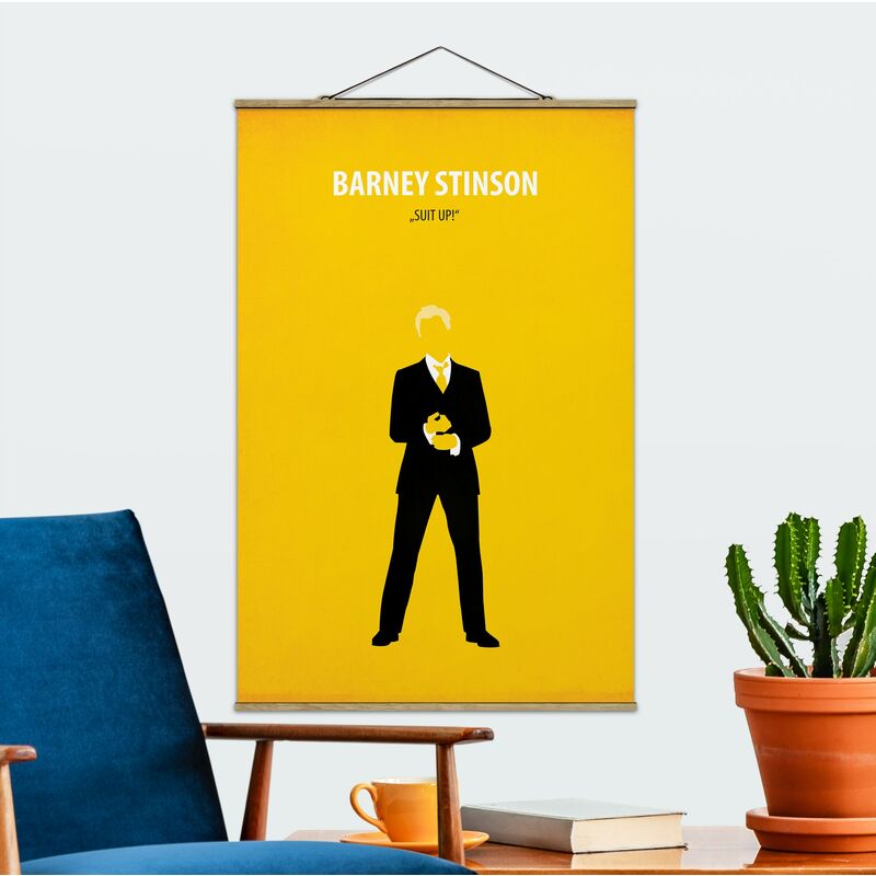 Imagen de tela - Film Poster Barney Stinson - Alto 3:2 Dimensión LxA: 150cm x 100cm
Imagen de tela - Film Poster Barney Stinson - Alto 3:2 Dimensión LxA: 150cm x 100cm