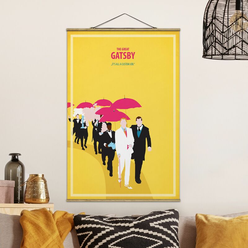 Imagen de tela - Film Poster The Great Gatsby II - Alto 3:2 Dimensión LxA: 52.5cm x 35cm
Imagen de tela - Film Poster The Great Gatsby II - Alto 3:2 Dimensión LxA: 52.5cm x 35cm