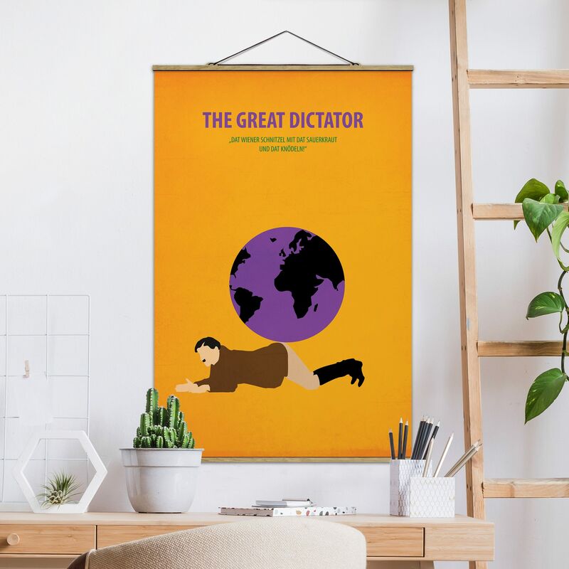 Imagen de tela - Film Poster The Great Dictator - Alto 3:2 Dimensión LxA: 75cm x 50cm
Imagen de tela - Film Poster The Great Dictator - Alto 3:2 Dimensión LxA: 75cm x 50cm