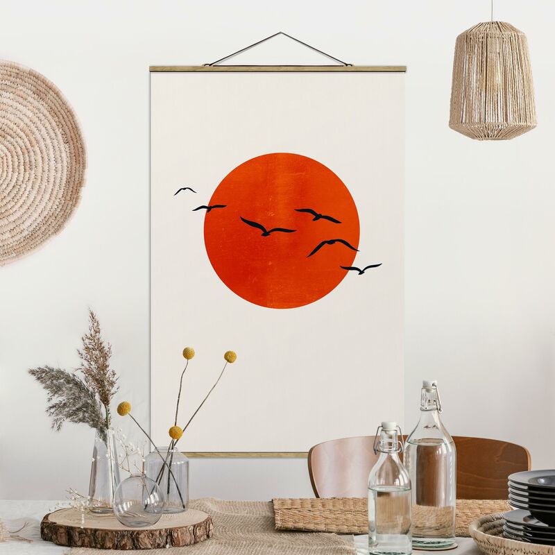 Imagen de tela - Flock Of Birds In Front Of Red Sun I - Alto 3:2 Dimensión LxA: 120cm x 80cm
Imagen de tela - Flock Of Birds In Front Of Red Sun I - Alto 3:2 Dimensión LxA: 120cm x 80cm