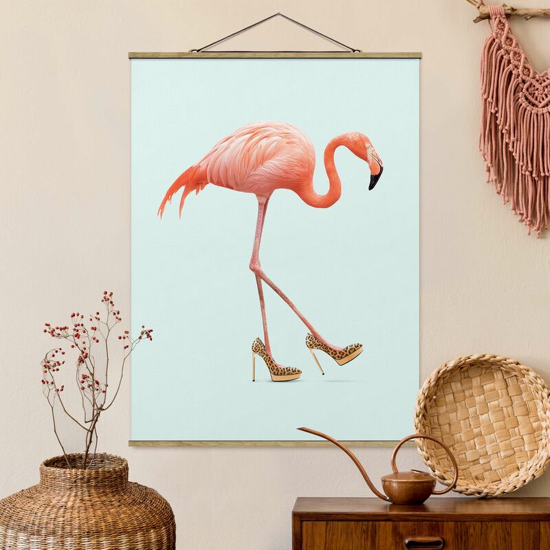Imagen de tela - Flamingo With High Heels - Alto 4:3 Dimensión LxA: 133.5cm x 100cm
Imagen de tela - Flamingo With High Heels - Alto 4:3 Dimensión LxA: 133.5cm x 100cm
