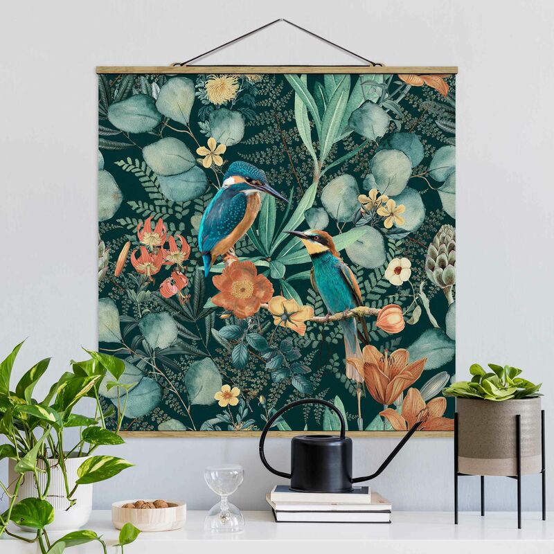 Imagen de tela - Floral Paradise Kingfisher And Hummingbird - Cuadrado 1:1 Dimensión LxA: 100cm x 100cm
Imagen de tela - Floral Paradise Kingfisher And Hummingbird - Cuadrado 1:1 Dimensión LxA: 100cm x 100cm