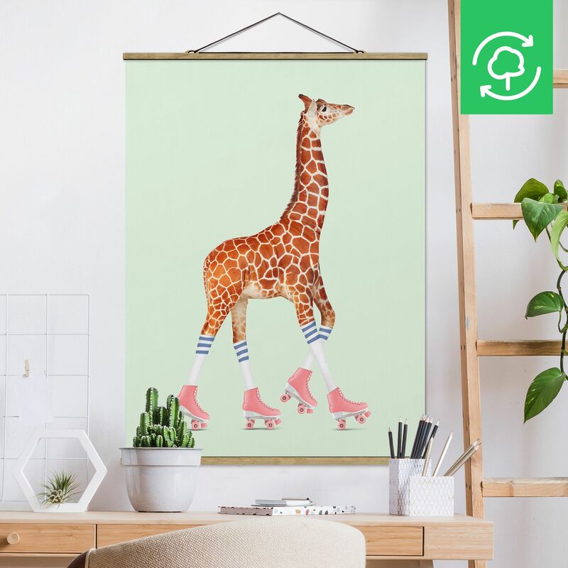 Bilderwelten - Imagen de tela - Giraffe With Roller Skates - Alto 4:3 Dimensión LxA: 46.5cm x 35cm
Bilderwelten - Imagen de tela - Giraffe With Roller Skates - Alto 4:3 Dimensión LxA: 46.5cm x 35cm