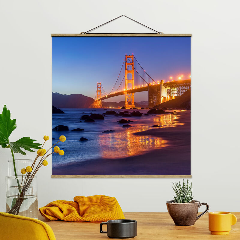 Imagen de tela - Golden Gate Bridge At Dusk - Cuadrado 1:1 Dimensión LxA: 80cm x 80cm
Imagen de tela - Golden Gate Bridge At Dusk - Cuadrado 1:1 Dimensión LxA: 80cm x 80cm