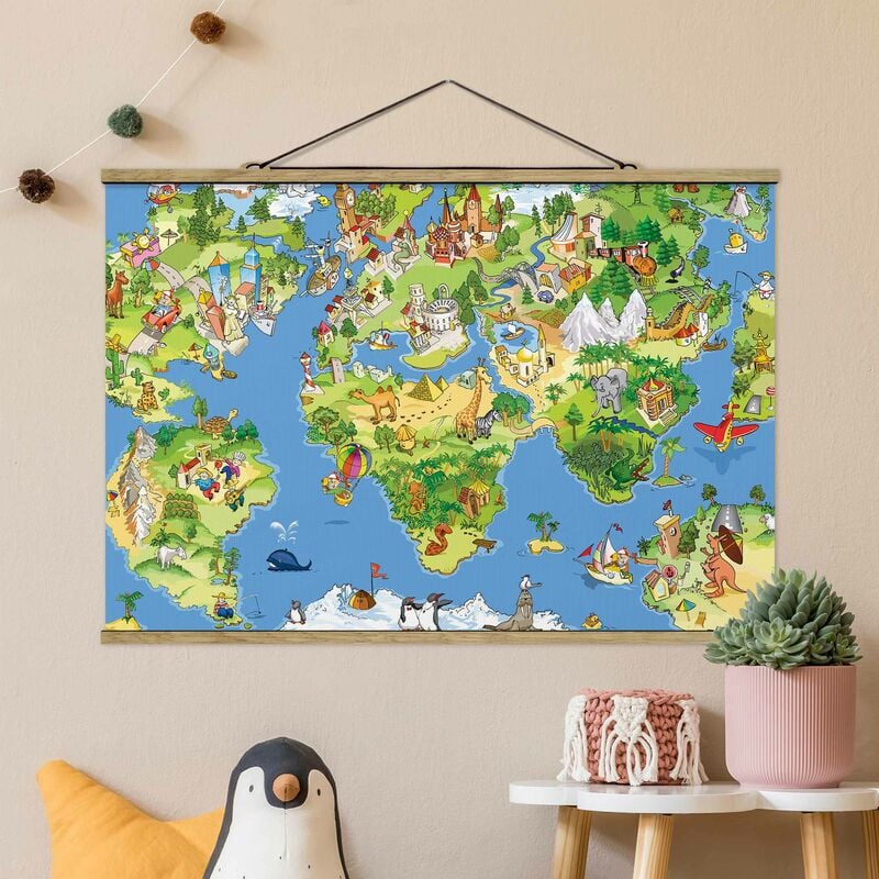 Imagen de tela - Great And Funny Worldmap - Apaisado 2:3 Dimensión LxA: 23.5cm x 35cm
Imagen de tela - Great And Funny Worldmap - Apaisado 2:3 Dimensión LxA: 23.5cm x 35cm