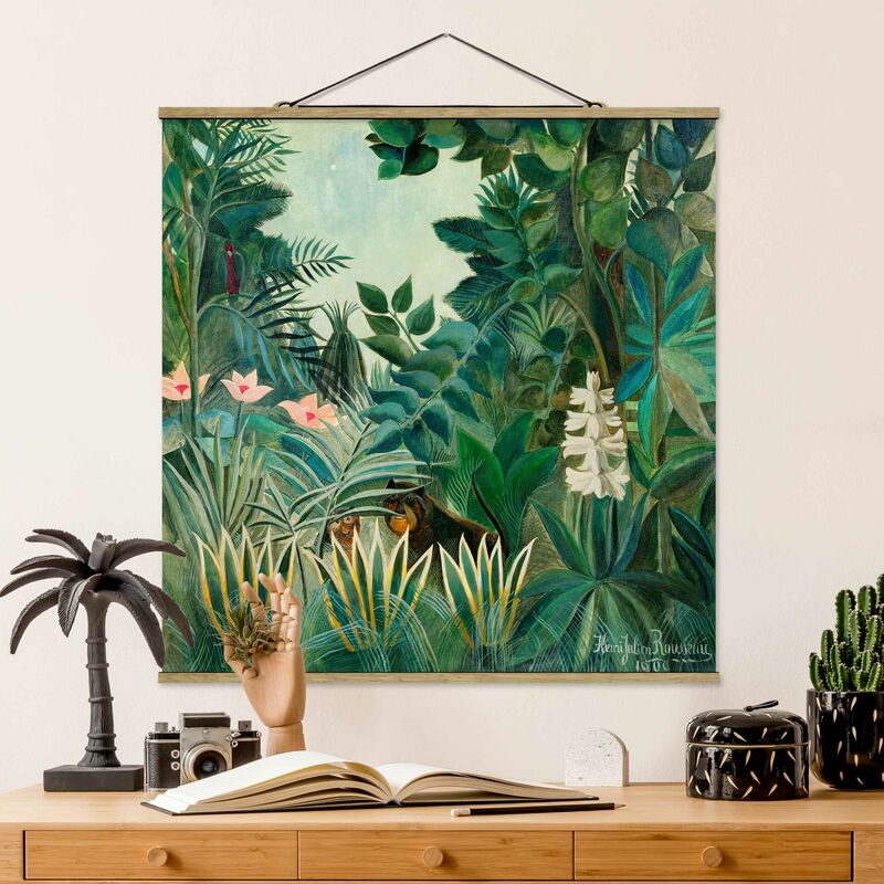 Imagen de tela - Henri Rousseau - The Equatorial Jungle - Cuadrado 1:1 Dimensión LxA: 35cm x 35cm
Imagen de tela - Henri Rousseau - The Equatorial Jungle - Cuadrado 1:1 Dimensión LxA: 35cm x 35cm