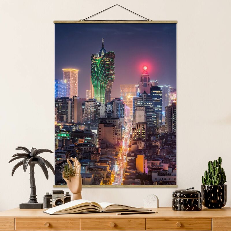 Imagen de tela - Illuminated Night In Macao - Alto 4:3 Dimensión LxA: 133.5cm x 100cm
Imagen de tela - Illuminated Night In Macao - Alto 4:3 Dimensión LxA: 133.5cm x 100cm