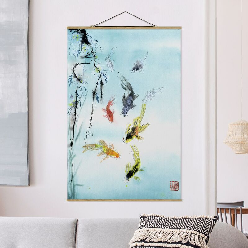 Imagen de tela - Japanese Watercolor Drawing Goldfish I - Alto 3:2 Dimensión LxA: 120cm x 80cm
Imagen de tela - Japanese Watercolor Drawing Goldfish I - Alto 3:2 Dimensión LxA: 120cm x 80cm