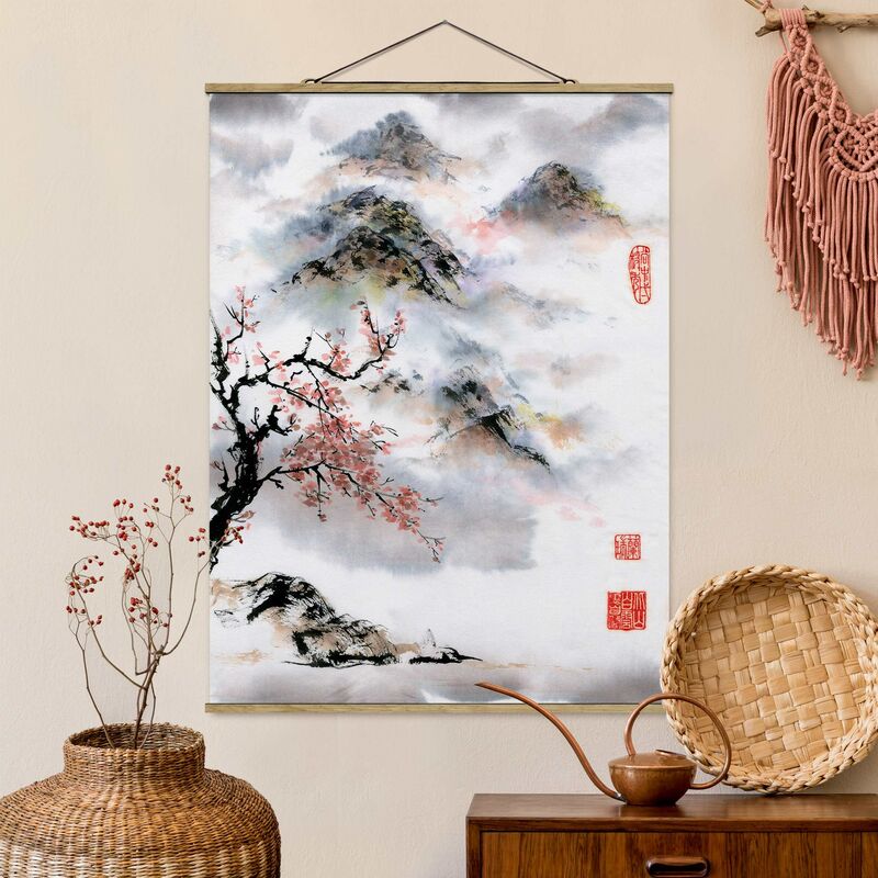 Imagen de tela - Japanese Watercolor Drawing Cherry Tree And Mountains - Alto 4:3 Dimensión LxA: 66.4cm x 50cm
Imagen de tela - Japanese Watercolor Drawing Cherry Tree And Mountains - Alto 4:3 Dimensión LxA: 66.4cm x 50cm