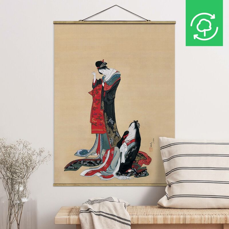Imagen de tela - Katsushika Hokusai - Two Courtesans - Alto 4:3 Dimensión LxA: 133.5cm x 100cm
Imagen de tela - Katsushika Hokusai - Two Courtesans - Alto 4:3 Dimensión LxA: 133.5cm x 100cm