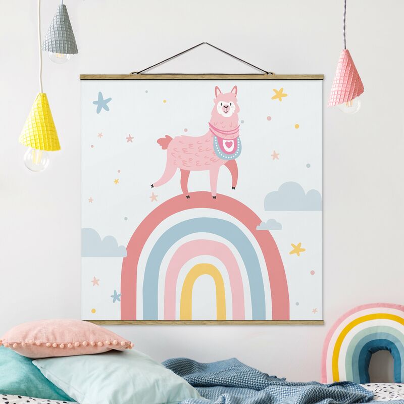 Imagen de tela - Lama On Rainbow With Stars And Dots - Cuadrado 1:1 Dimensión LxA: 50cm x 50cm
Imagen de tela - Lama On Rainbow With Stars And Dots - Cuadrado 1:1 Dimensión LxA: 50cm x 50cm