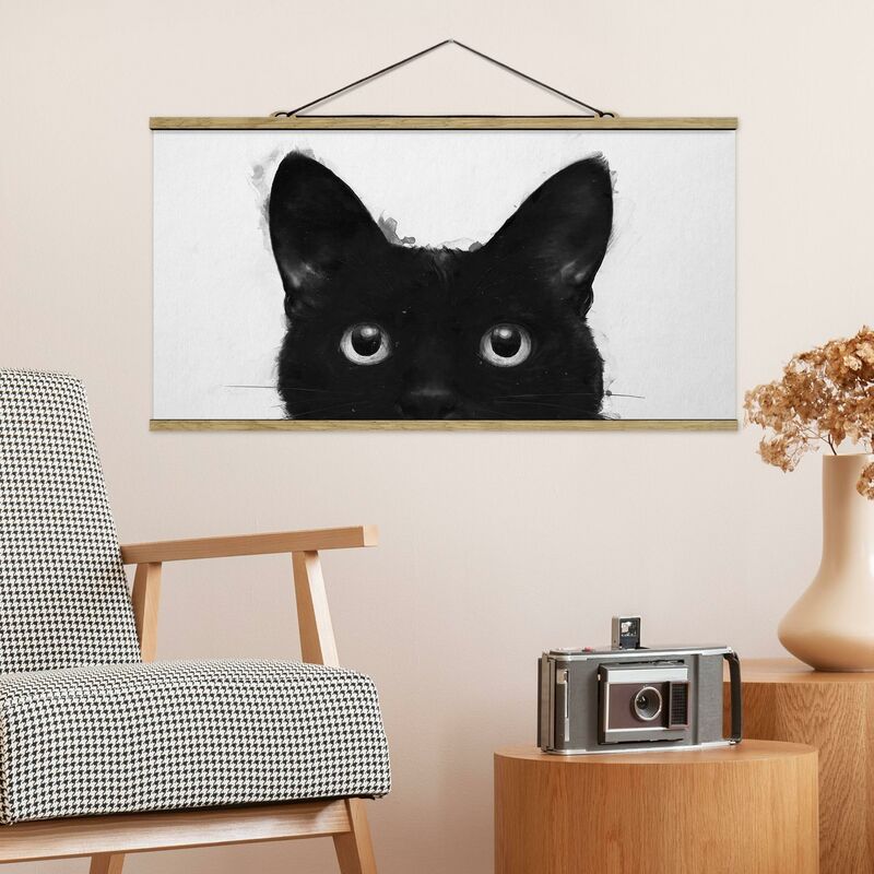 Imagen de tela - Laura Graves - Illustration Black Cat On White Painting - Apaisado 1:2 Dimensión LxA: 40cm x 80cm
Imagen de tela - Laura Graves - Illustration Black Cat On White Painting - Apaisado 1:2 Dimensión LxA: 40cm x 80cm