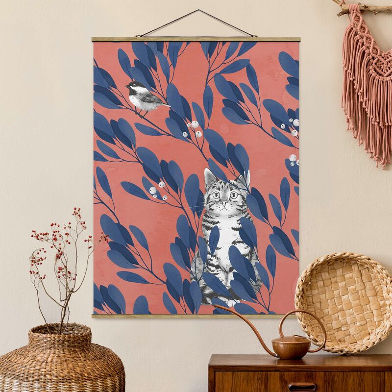 Imagen de tela - Laura Graves - Illustration Cat And Bird On Branch Blue Red - Alto 4:3 Dimensión LxA: 133.5cm x 100cm
Imagen de tela - Laura Graves - Illustration Cat And Bird On Branch Blue Red - Alto 4:3 Dimensión LxA: 133.5cm x 100cm