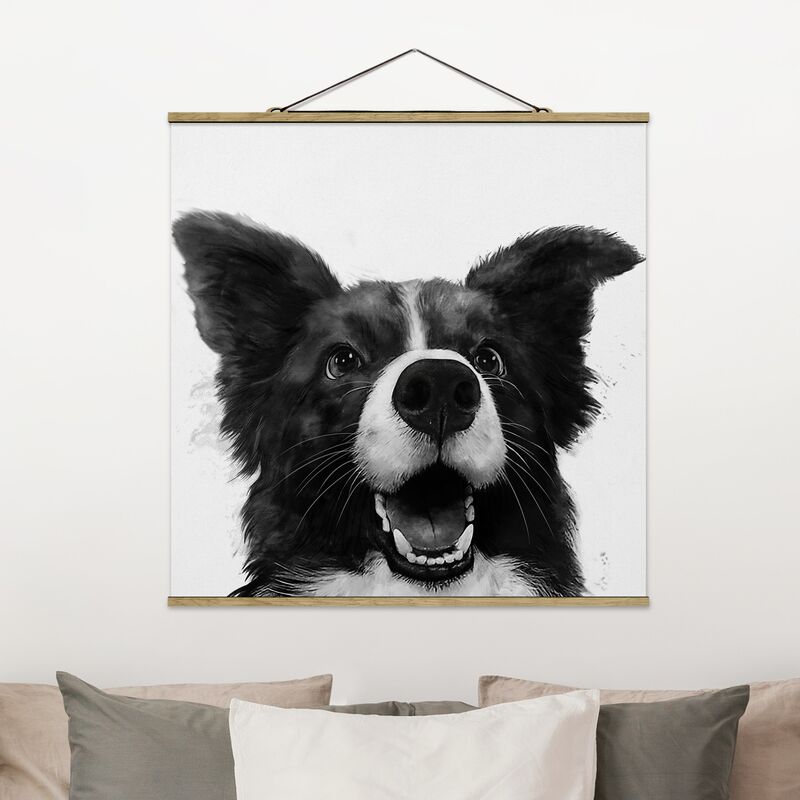 Imagen de tela - Laura Graves - Illustration Dog Border Collie Black And White Painting - Cuadrado 1:1 Dimensión LxA: 35cm x 35cm
Imagen de tela - Laura Graves - Illustration Dog Border Collie Black And White Painting - Cuadrado 1:1 Dimensión LxA: 35cm x 35cm