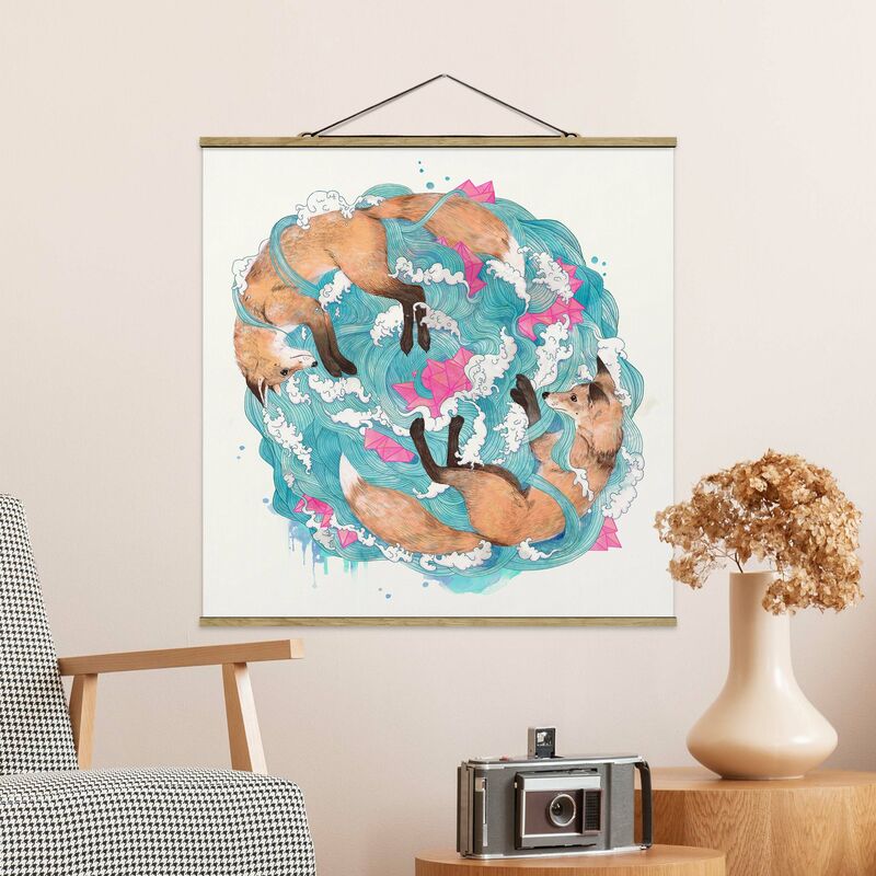 Imagen de tela - Laura Graves - Illustration Foxes And Waves Painting - Cuadrado 1:1 Dimensión LxA: 80cm x 80cm
Imagen de tela - Laura Graves - Illustration Foxes And Waves Painting - Cuadrado 1:1 Dimensión LxA: 80cm x 80cm