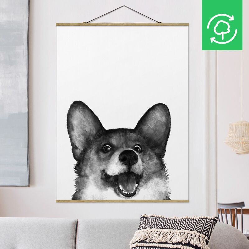 Imagen de tela - Laura Graves - Illustration Dog Corgi White Black Painting - Alto 4:3 Dimensión LxA: 46.5cm x 35cm
Imagen de tela - Laura Graves - Illustration Dog Corgi White Black Painting - Alto 4:3 Dimensión LxA: 46.5cm x 35cm