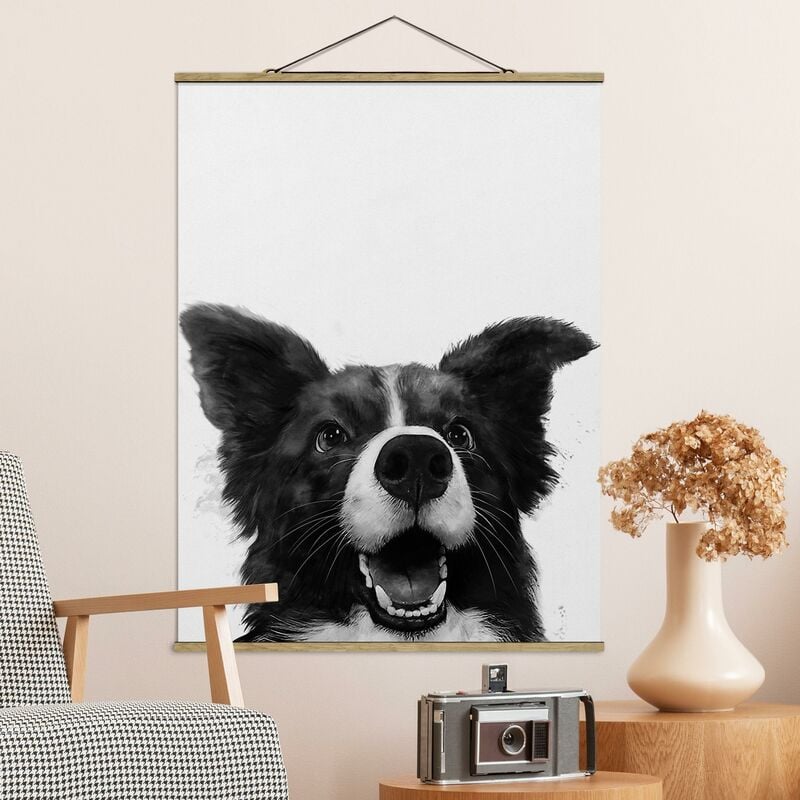 Imagen de tela - Laura Graves - Illustration Dog Border Collie Black And White Painting - Alto 4:3 Dimensión LxA: 46.5cm x 35cm
Imagen de tela - Laura Graves - Illustration Dog Border Collie Black And White Painting - Alto 4:3 Dimensión LxA: 46.5cm x 35cm