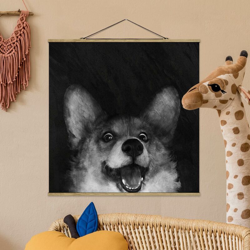 Imagen de tela - Laura Graves - Illustration Dog Corgi Painting Black And White - Cuadrado 1:1 Dimensión LxA: 100cm x 100cm
Imagen de tela - Laura Graves - Illustration Dog Corgi Painting Black And White - Cuadrado 1:1 Dimensión LxA: 100cm x 100cm