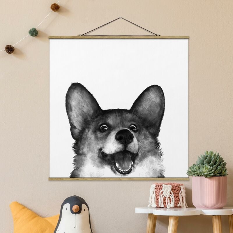 Imagen de tela - Laura Graves - Illustration Dog Corgi White Black Painting - Cuadrado 1:1 Dimensión LxA: 35cm x 35cm
Imagen de tela - Laura Graves - Illustration Dog Corgi White Black Painting - Cuadrado 1:1 Dimensión LxA: 35cm x 35cm