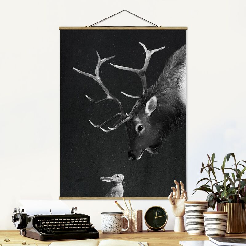 Imagen de tela - Laura Graves - Illustration Deer And Rabbit Black And White Painting - Alto 4:3 Dimensión LxA: 46.5cm x 35cm
Imagen de tela - Laura Graves - Illustration Deer And Rabbit Black And White Painting - Alto 4:3 Dimensión LxA: 46.5cm x 35cm