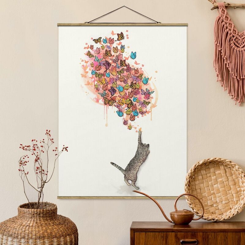 Imagen de tela - Laura Graves - Illustration Cat With Colorful Butterflies Painting - Alto 4:3 Dimensión LxA: 133.5cm x 100cm
Imagen de tela - Laura Graves - Illustration Cat With Colorful Butterflies Painting - Alto 4:3 Dimensión LxA: 133.5cm x 100cm
