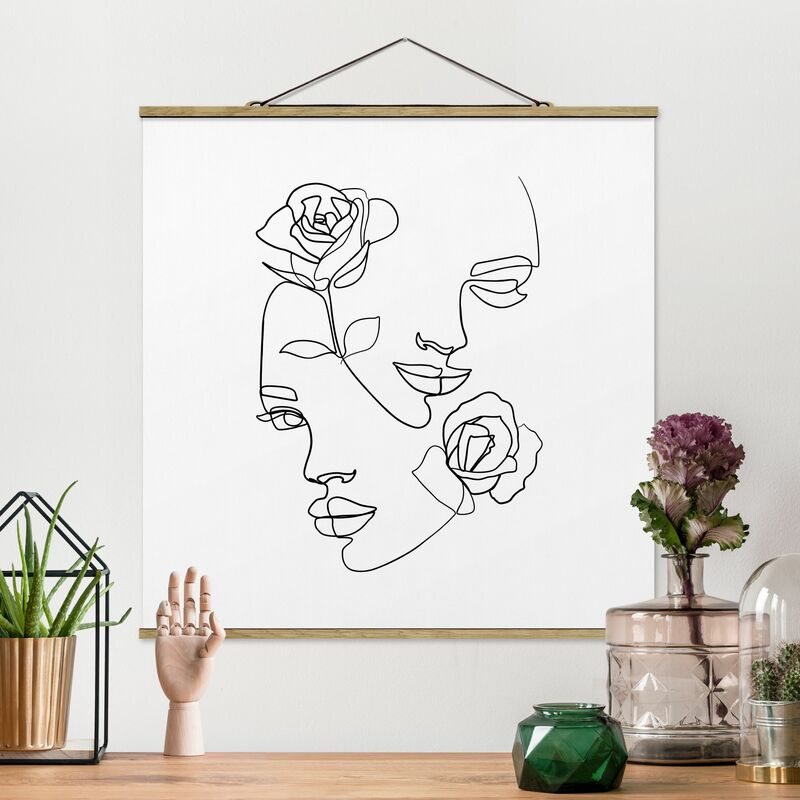 Imagen de tela - Line Art Faces Women Roses Black And White - Cuadrado 1:1 Dimensión LxA: 50cm x 50cm
Imagen de tela - Line Art Faces Women Roses Black And White - Cuadrado 1:1 Dimensión LxA: 50cm x 50cm