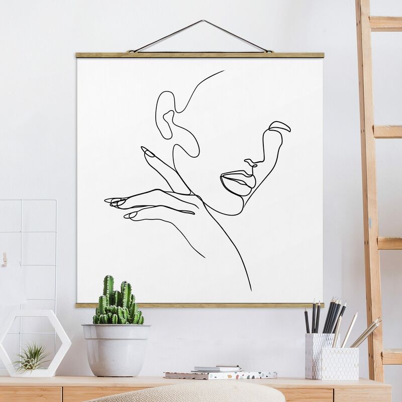Imagen de tela - Line Art Woman Portrait Black And White - Cuadrado 1:1 Dimensión LxA: 50cm x 50cm
Imagen de tela - Line Art Woman Portrait Black And White - Cuadrado 1:1 Dimensión LxA: 50cm x 50cm