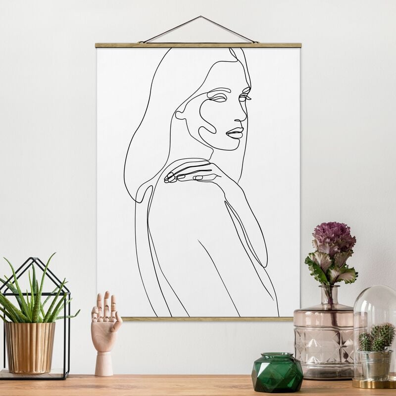 Imagen de tela - Line Art Woman's Shoulder Black And White - Alto 4:3 Dimensión LxA: 66.4cm x 50cm
Imagen de tela - Line Art Woman's Shoulder Black And White - Alto 4:3 Dimensión LxA: 66.4cm x 50cm