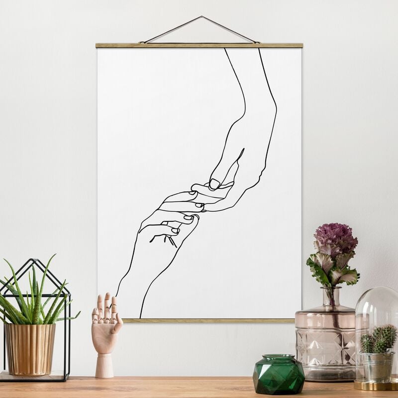 Imagen de tela - Line Art Hands Touching Black And White - Alto 4:3 Dimensión LxA: 133.5cm x 100cm
Imagen de tela - Line Art Hands Touching Black And White - Alto 4:3 Dimensión LxA: 133.5cm x 100cm
