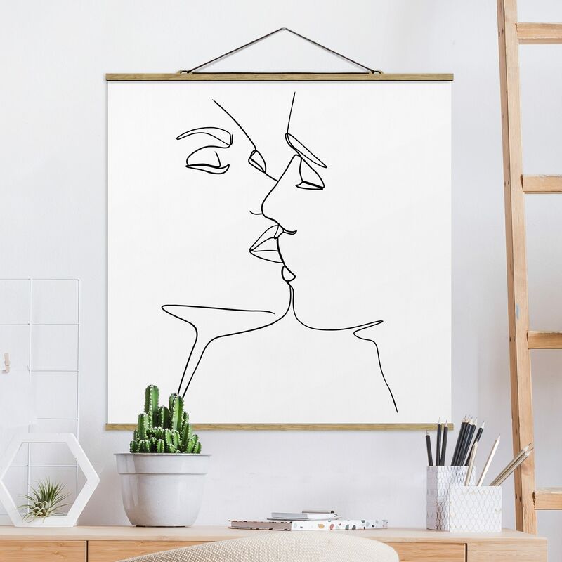 Imagen de tela - Line Art Kiss Faces Black And White - Cuadrado 1:1 Dimensión LxA: 80cm x 80cm
Imagen de tela - Line Art Kiss Faces Black And White - Cuadrado 1:1 Dimensión LxA: 80cm x 80cm