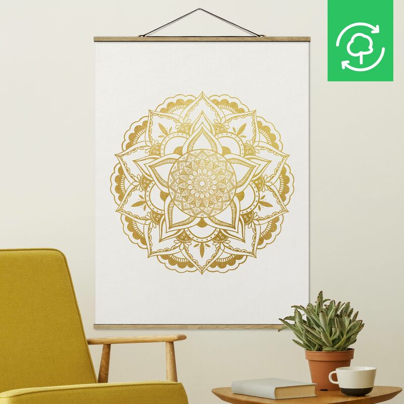 Imagen de tela - Mandala Illustration Ornament White Gold - Alto 4:3 Dimensión LxA: 46.5cm x 35cm
Imagen de tela - Mandala Illustration Ornament White Gold - Alto 4:3 Dimensión LxA: 46.5cm x 35cm