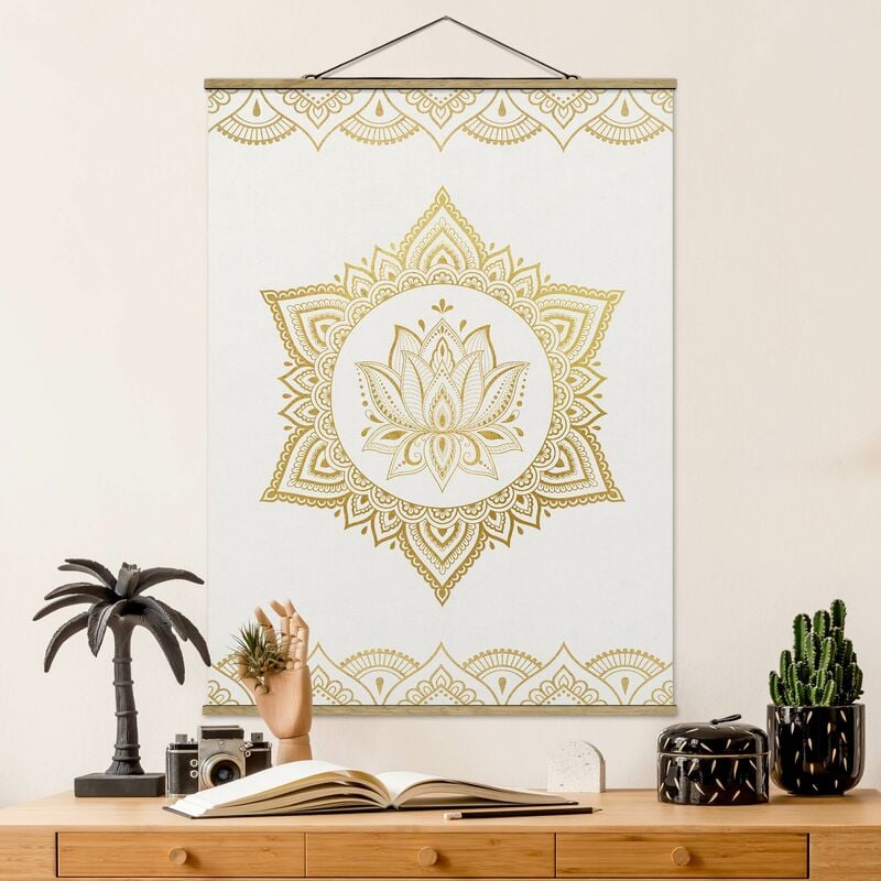 Imagen de tela - Mandala Lotus Ornament Illustration White Gold - Alto 4:3 Dimensión LxA: 46.5cm x 35cm
Imagen de tela - Mandala Lotus Ornament Illustration White Gold - Alto 4:3 Dimensión LxA: 46.5cm x 35cm