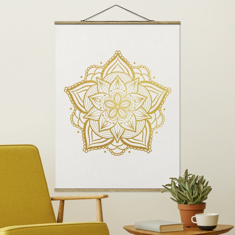 Imagen de tela - Mandala Flower Sun Illustration Set Gold - Alto 4:3 Dimensión LxA: 66.4cm x 50cm
Imagen de tela - Mandala Flower Sun Illustration Set Gold - Alto 4:3 Dimensión LxA: 66.4cm x 50cm
