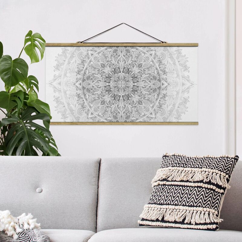 Imagen de tela - Mandala Watercolor Ornament Pattern Black And White - Apaisado 1:2 Dimensión LxA: 40cm x 80cm
Imagen de tela - Mandala Watercolor Ornament Pattern Black And White - Apaisado 1:2 Dimensión LxA: 40cm x 80cm
