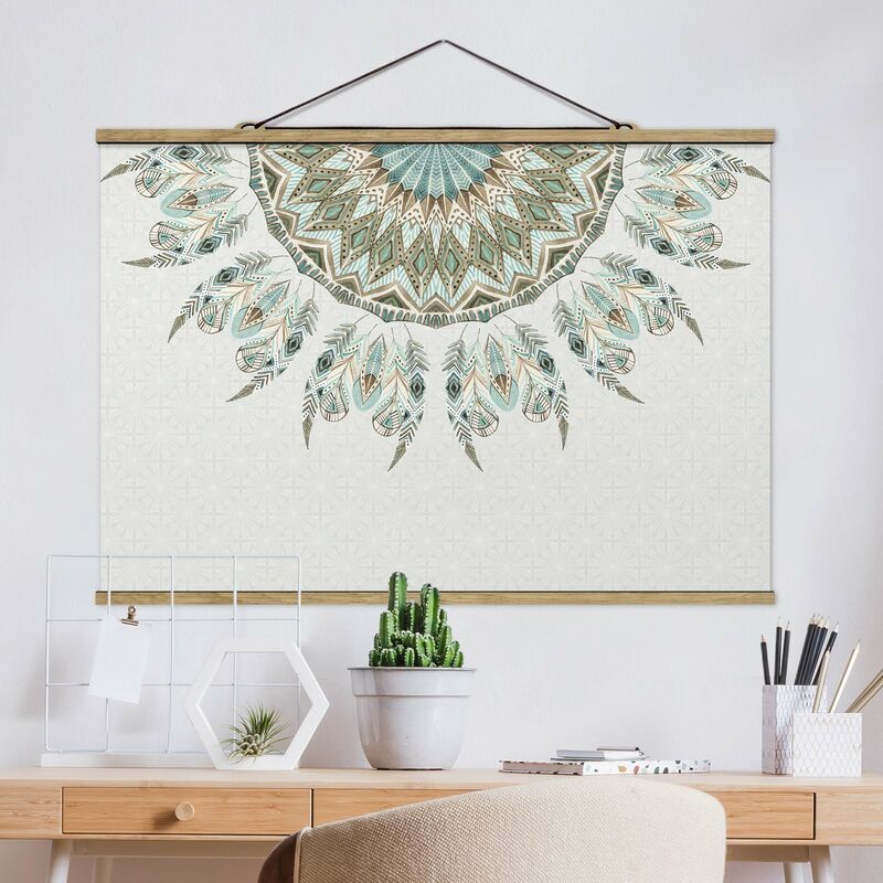 Imagen de tela - Mandala Watercolor Springs Semicircular Green Blue - Apaisado 2:3 Dimensión LxA: 66.5cm x 100cm
Imagen de tela - Mandala Watercolor Springs Semicircular Green Blue - Apaisado 2:3 Dimensión LxA: 66.5cm x 100cm