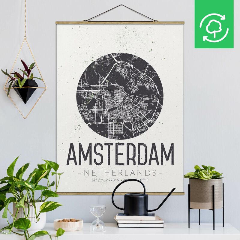 Imagen de tela - Map Amsterdam - Retro - Alto 4:3 Dimensión LxA: 106.5cm x 80cm
Imagen de tela - Map Amsterdam - Retro - Alto 4:3 Dimensión LxA: 106.5cm x 80cm