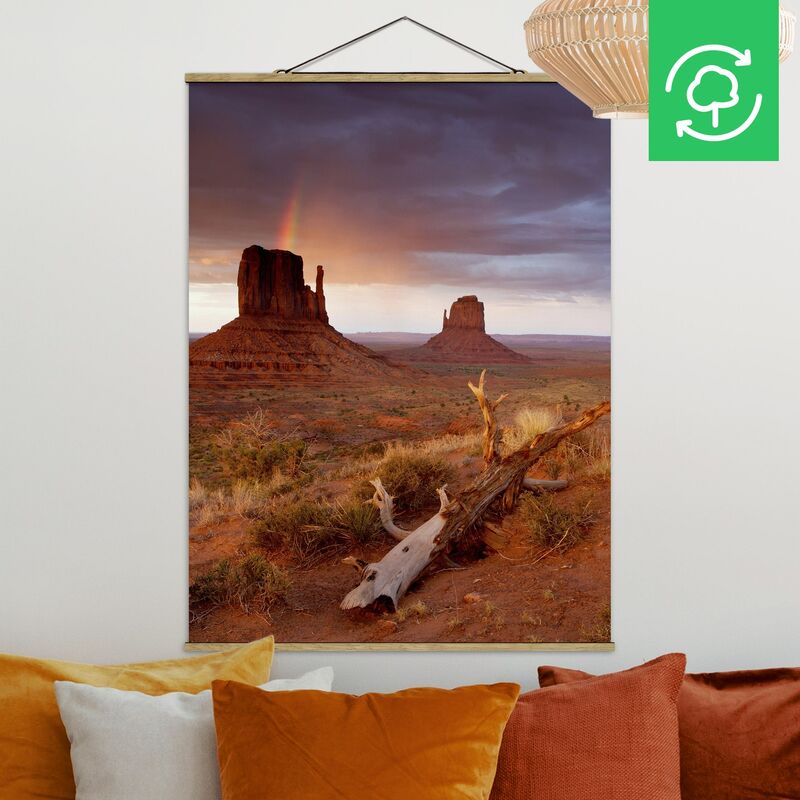Imagen de tela - Monument Valley At Sunset - Alto 4:3 Dimensión LxA: 106.5cm x 80cm
Imagen de tela - Monument Valley At Sunset - Alto 4:3 Dimensión LxA: 106.5cm x 80cm