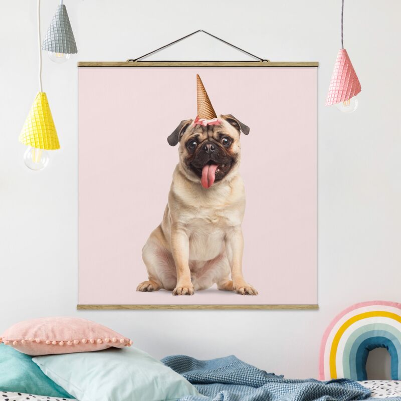 Bilderwelten - Imagen de tela - Mops With Ice Cream Cone - Cuadrado 1:1 Dimensión LxA: 35cm x 35cm
Bilderwelten - Imagen de tela - Mops With Ice Cream Cone - Cuadrado 1:1 Dimensión LxA: 35cm x 35cm