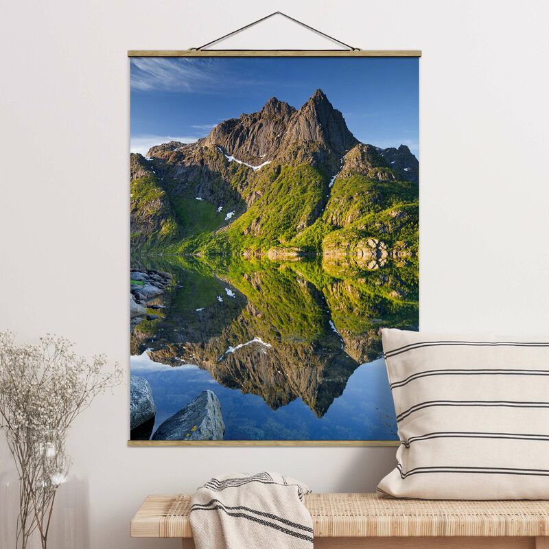Imagen de tela - Mountain Landscape With Water Reflection In Norway - Alto 4:3 Dimensión LxA: 66.4cm x 50cm
Imagen de tela - Mountain Landscape With Water Reflection In Norway - Alto 4:3 Dimensión LxA: 66.4cm x 50cm